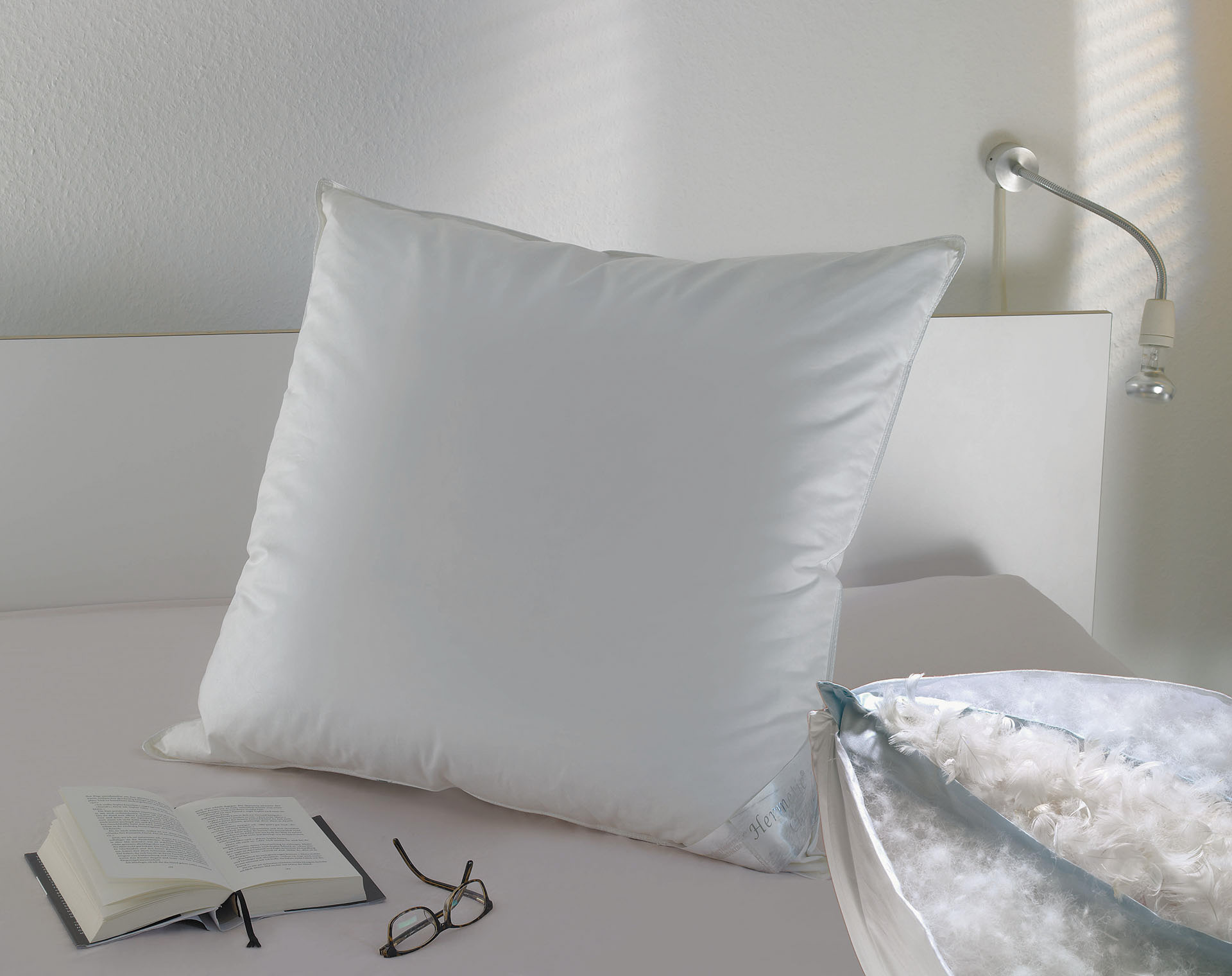 Hermetic Harmonie Twin-Kissen s. weich 80 x 80 WEISS